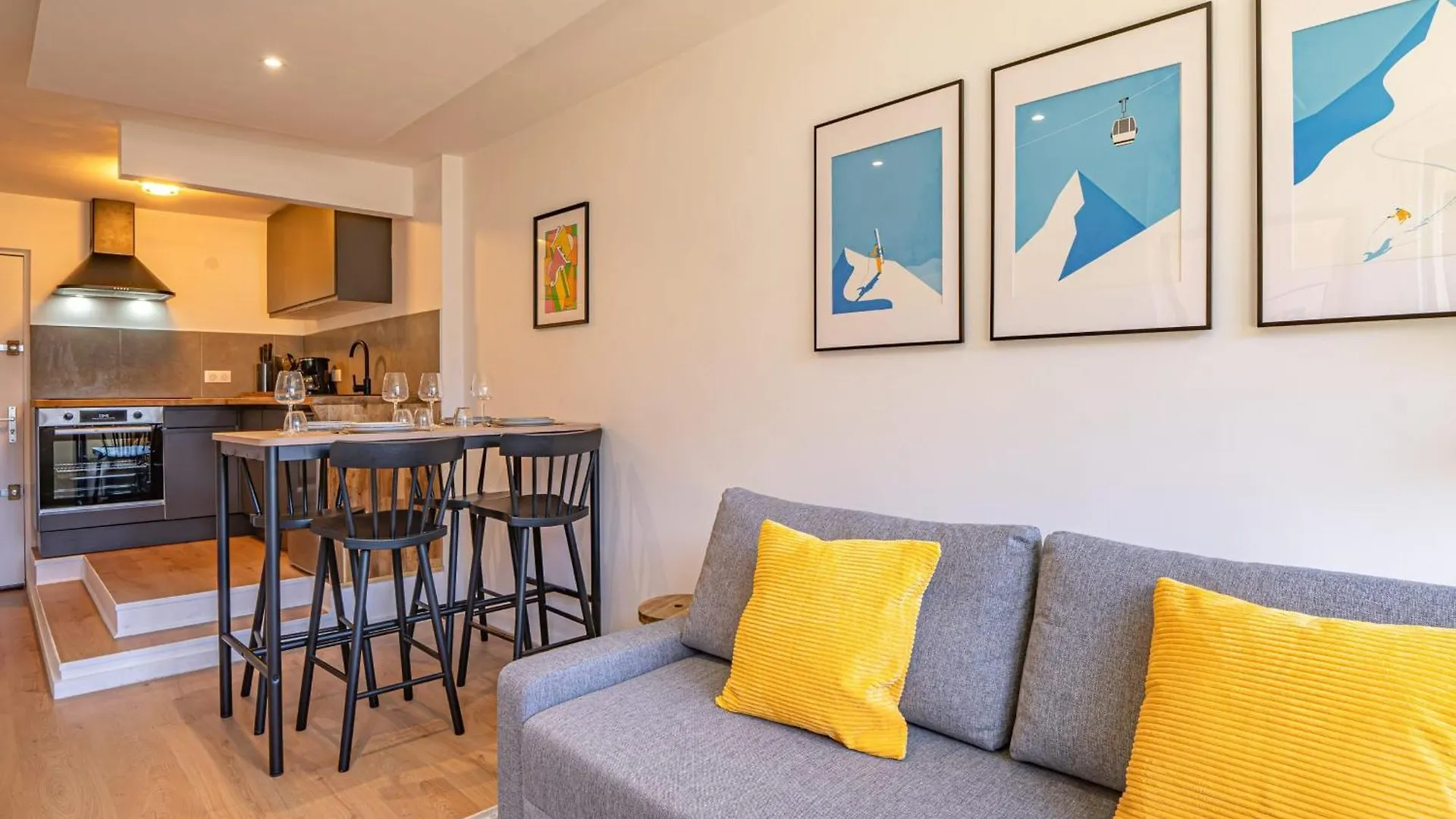 Chamois Blanc Rosieres- Bright 1 Bed Apartment With Amazing Views Chamonix